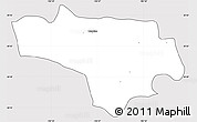 Silver Style Simple Map of Tototlan, cropped outside