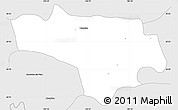 Silver Style Simple Map of Tototlan