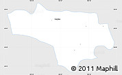 Silver Style Simple Map of Tototlan, single color outside