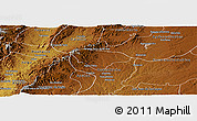 Physical Panoramic Map of Villa Hidalgo