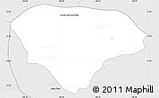 Silver Style Simple Map of Villa Hidalgo