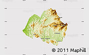 Physical Map of Villa Purificacion, cropped outside