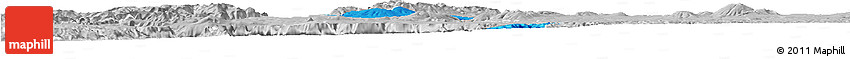 Political Horizon Map of Yahualica De Gonzalez G., lighten, desaturated
