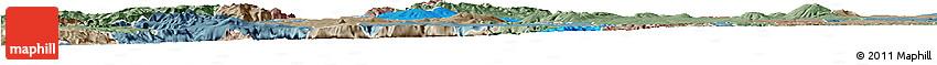 Political Horizon Map of Yahualica De Gonzalez G., semi-desaturated