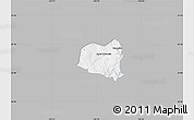 Gray Map of Yahualica de Gonzalez G., single color outside