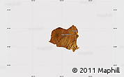 Physical Map of Yahualica de Gonzalez G., cropped outside