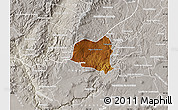 Physical Map of Yahualica de Gonzalez G., lighten, semi-desaturated