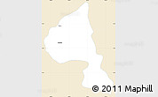 Classic Style Simple Map of Zapotiltic, single color outside