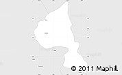 Silver Style Simple Map of Zapotiltic