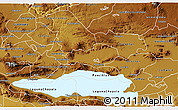 Physical 3D Map of Zapotlan del Rey