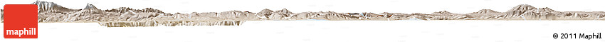 Physical Horizon Map of Zapotlan Del Rey, lighten