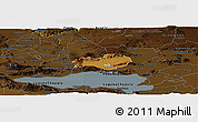 Physical Panoramic Map of Zapotlan del Rey, darken