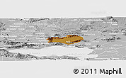 Physical Panoramic Map of Zapotlan del Rey, lighten, desaturated
