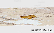 Physical Panoramic Map of Zapotlan del Rey, lighten