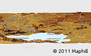Physical Panoramic Map of Zapotlan del Rey