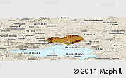 Physical Panoramic Map of Zapotlan del Rey, shaded relief outside