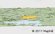 Savanna Style Panoramic Map of Zapotlan del Rey