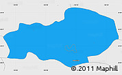 Political Simple Map of Zapotlan del Rey, single color outside, borders and labels