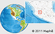 Physical Location Map of Zapotlanejo, highlighted country