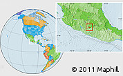 Political Location Map of Amatepec