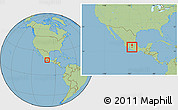 Savanna Style Location Map of Amatepec, within the entire country