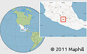 Savanna Style Location Map of Amatepec, highlighted country