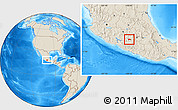 Shaded Relief Location Map of Amatepec