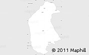 Silver Style Simple Map of Aguililla