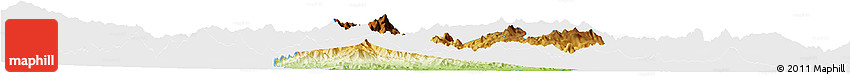 Physical Horizon Map of Apatzingan, single color outside