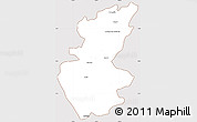 Classic Style Simple Map of Apatzingan, cropped outside