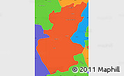 Political Simple Map of Apatzingan