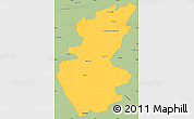 Savanna Style Simple Map of Apatzingan