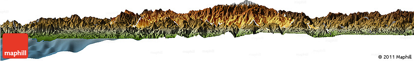 Physical Horizon Map of Coalcoman De Vasquez P., darken