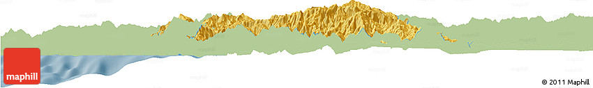 Savanna Style Horizon Map of Coalcoman De Vasquez P., single color outside