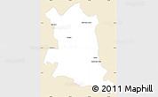 Classic Style Simple Map of Coalcoman de Vasquez P., single color outside