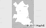 Gray Simple Map of Coalcoman de Vasquez P.