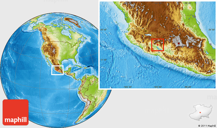 Physical Location Map of Gabriel Zamora