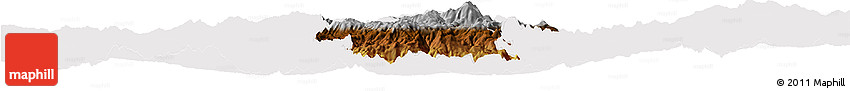 Physical Horizon Map of Hidalgo, cropped outside