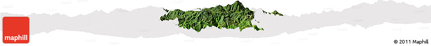 Satellite Horizon Map of Hidalgo, cropped outside