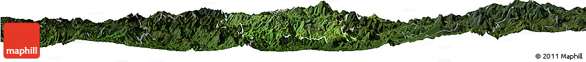Satellite Horizon Map of Hidalgo, darken