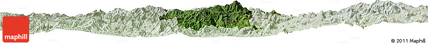 Satellite Horizon Map of Hidalgo, lighten