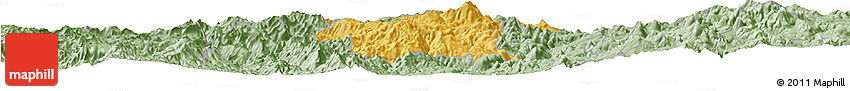 Savanna Style Horizon Map of Hidalgo