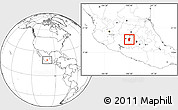 Blank Location Map of Hidalgo