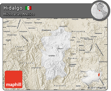 Classic Style Map of Hidalgo