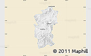Classic Style Map of Hidalgo, single color outside