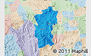 Political Map of Hidalgo, lighten