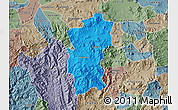 Political Map of Hidalgo, semi-desaturated