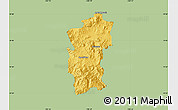 Savanna Style Map of Hidalgo, single color outside