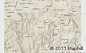 Shaded Relief Map of Hidalgo