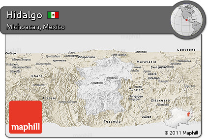 Classic Style Panoramic Map of Hidalgo